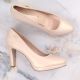 6. Sergio Leone W SK53N Pumps mit Absatz und Plateau beige