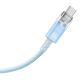 3. Baseus Explorer 100W USB-C - USB-C-Kabel mit intelligentem Temperatursensor 1m - Blau