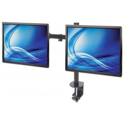 4. MANHATTAN Monitorarm für 2 Bildschirme 13"-32" bis 8 kg pro Display