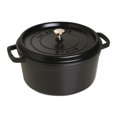10. STAUB 40500-281-0 runder Gusseisentopf - schwarz 6,7 l