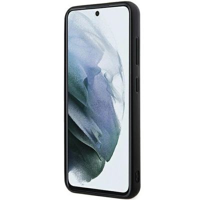 5. Karl Lagerfeld 3D Rubber Glitter Logo Hülle für Samsung Galaxy S23 – Schwarz