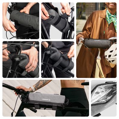 2. Wozinsky WBB37GRB Fahrradtasche mit Wärmeisolierung – Grau