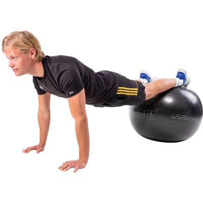 42. FITNESSBALL 75CM SCHWARZ PURE 2 IMPROVE
