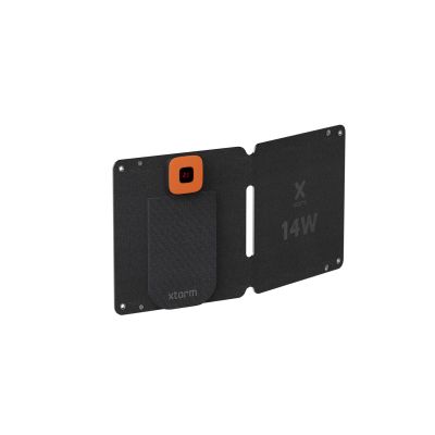 2. Xtorm XR2S14 Universelles Solar-Ladegerät für Mobilgeräte, Schwarz, für den Außenbereich