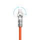 4. Dudao L24AL USB-A – Lightning Winkelkabel mit 180°-Drehung 30 W 1 m – Orange