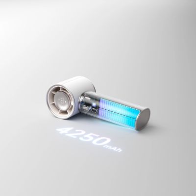 10. Jisulife Handheld Fan Pro1 Mini 4250mAh USB-C Tragbarer Ventilator - Weiß