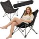 4. Hochwertiger Deluxe-Campingstuhl mit Kissen, Anthrazit, Redcliffs