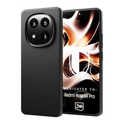 9. 3mk Matt Hülle für Xiaomi Redmi Note 14 Pro - Schwarz