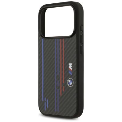 5. BMW M Kevlar Lines & Logo MagSafe Case für iPhone 17 Pro – Schwarz