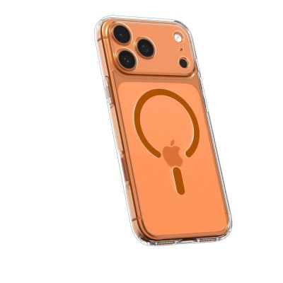 5. Spigen Ultra Hybrid MagSafe Hülle für iPhone 17 Pro Max – Transparentes Orange