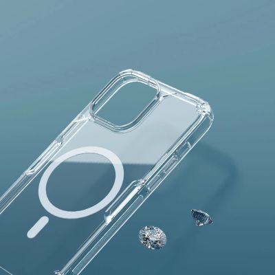 11. Nillkin Nature Pro Magnetische Hülle iPhone 14 Pro magnetische Hülle MagSafe blau