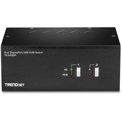 3. TRENDnet 2-Port DisplayPort KVM-Switch mit USB 2.0 Audio-Hub