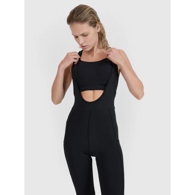 Damen-Radleggings mit Gelschaumpolsterung und Hosenträgern 4F 4FWSS25TFTIF331-20S