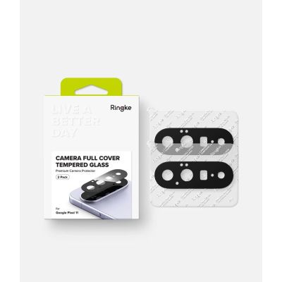 8. Ringke Kamera-Vollschutzhülle, 2er-Pack für Google Pixel 11 – Schwarz