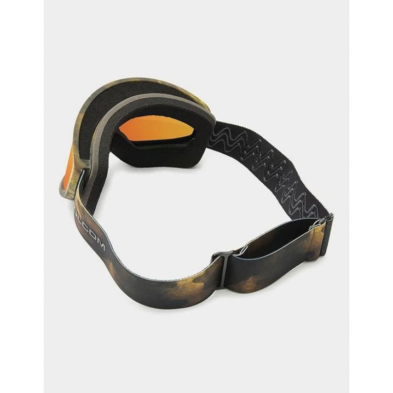 3. Volcom Footprints Snowboardbrille für Herren/Damen, Ski, Winter, Sport, Rot (VG0622103)