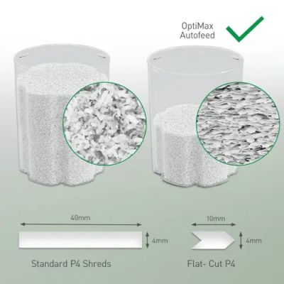 6. Leitz IQ Optimax AutoFeed 150 Aktenvernichter, P4, 150 Blatt, 15 l Behälter