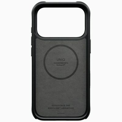 4. Uniq Keva Mov Magclick Ladehülle für iPhone 18 Pro / 17 Pro – Schwarz
