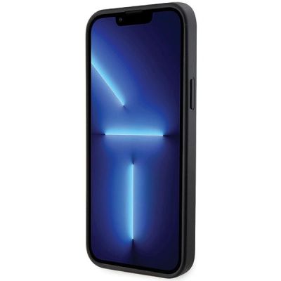 5. BMW Grip Stand Hot Stamp Hülle für iPhone 14 Plus / 15 Plus - Schwarz