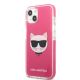 2. Karl Lagerfeld Choupette Head Hülle für iPhone 13 mini – Fuchsia
