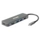 D-Link DUB-2327 Kabelgebundene USB-Typ-C-Dockingstation Grau