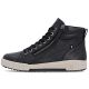 9. Damen-Ankle-Boots aus Leder, leicht gefüttert, schwarz, Rieker W0164-00