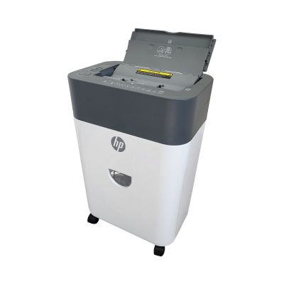 7. HP ONESHRED Auto 100CC Papiervernichter, Weiß und Grau
