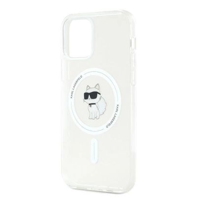 6. Karl Lagerfeld IML Choupette MagSafe Hülle für iPhone 12 / 12 Pro – transparent