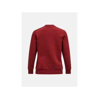 7. Peak Performance W Original Small Logo Crew Burgunder Sweatshirt