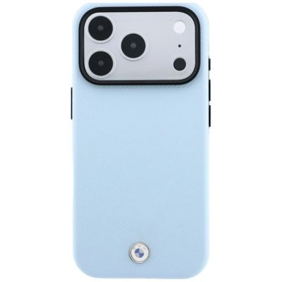 3. BMW Kevlar Metal Logo MagSafe Hülle für iPhone 18 Pro / 17 Pro – blau