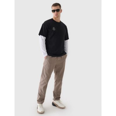 4. Glattes Unisex-Oversize-T-Shirt 4F 4FRAW24TTSHU2672-20S