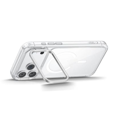 3. Tech-Protect MagStand MagSafe CC Hülle für iPhone 18 Pro Max / 17 Pro Max – Transparent