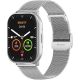 4. Smartwatch Gravity Silbernes Armband + Armband GT43-2