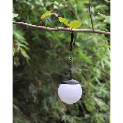 24. Solarlampe, Kugelhalterung aus Kunststoff mit Clip, 10 x 30 cm