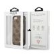 8. Guess 4G Metal Gold Logo Case für iPhone SE 2022 / 2020 / 7 / 8 - Braun