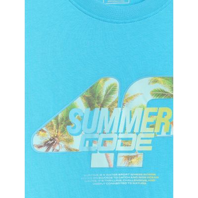 6. Herren-T-Shirt mit Aufdruck, regulär, Größe 4F 4FRSS26TTSHM4305-33S