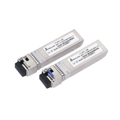 9. Extralink SFP+ 10G | SFP+ WDM-Modul | 10 Gbit/s, 1270/1330 nm, Singlemode, 20 km, LC, DOM, Paar, dediziert für HP/ARUBA
