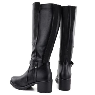 4. Damenstiefel mit Absatz, schwarz Potocki SZ12829