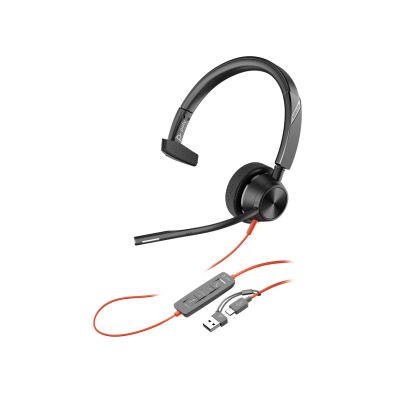 77. Poly Blackwire 3310 Mono Microsoft Teams USB-C Headset