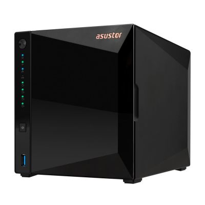5. NAS Asustor AS3304T v2; Tower; 4x (3,5" SATA HDD/ 2,5" SSD); Realtek RTD1619B, 2 GB DDR4, 1x 2,5 GbE, 3x USB 3.2