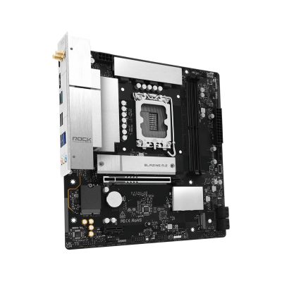 4. Asrock B860M Rock WiFi Intel B860 LGA 1851 (Sockel V1) Micro-ATX