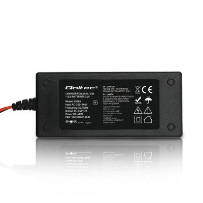 5. QOLTEC AGM-GEL-STD-BATTERIELADEGERÄT | GLEICHRICHTER 24V 2A 48W | LED