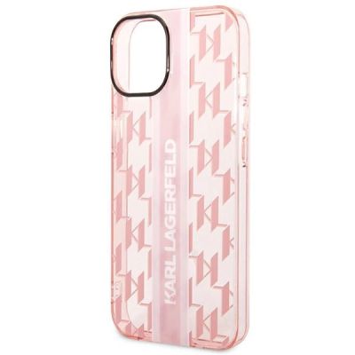 6. Karl Lagerfeld KLHCP14MHKLSPCP iPhone 14 Plus 6,7 "Hardcase Pink / Pink Mono Vertical Stripe
