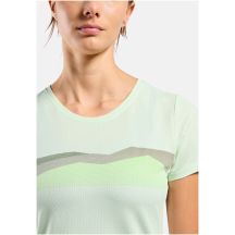 Damen-T-Shirt Odlo F-DRY RIDGELINE, Rundhalsausschnitt, kurzärmelig, grün