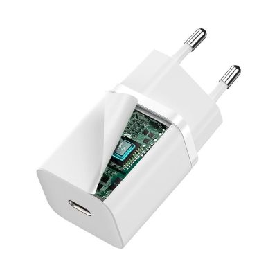 4. Baseus Super Si 1C Schnellladegerät USB Typ C 30W Power Delivery Quick Charge weiß (CCSUP-J02)