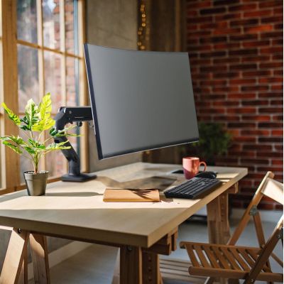 4. Ergotron HX 9-19 kg neigbare Monitor-Tischhalterung