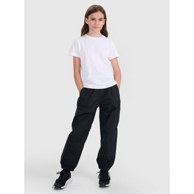 5. Normales, einfarbiges T-Shirt (2er-Set) für Kinder 4F 4FJRAW25TTSHU3157-93S