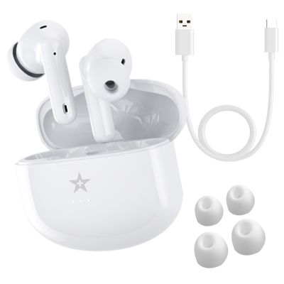 3. GIEWONT RealSound PRO ANC ENC GWS800-2 Kabelloser Kopfhörer Weiß