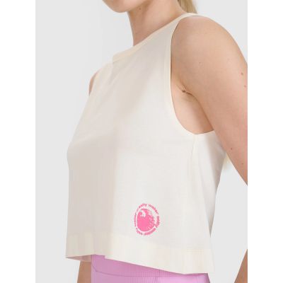 5. Damen-Oberteil mit normalem Aufdruck 4F 4FWSS25TSLEF118-11S