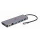 GEMBIRD MULTI-ADAPTER USB TYP-C 5IN1 HUB, HDMI, KARTENLESER, LAN, PD - 100W)