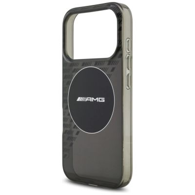 6. AMG Double Layer Transparent Smocked MagSafe Case für iPhone 17 Pro - Schwarz